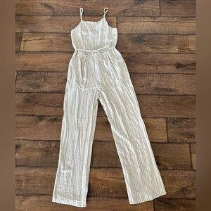 Tan jumpsuit size small